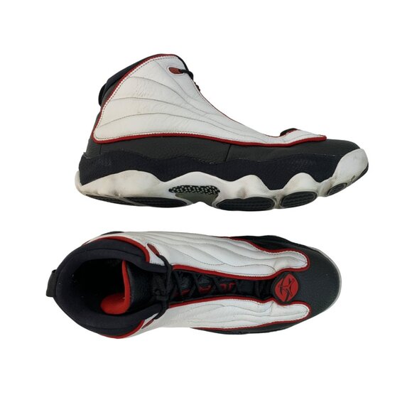 Nike Air Jordan 10.5 US Men’s Basketball Shoes Black/White/Red 7311 Used - Picture 2 of 12